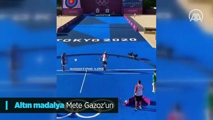 Altın madalya Mete Gazoz'un