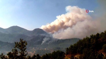 Acı tablo havadan görüntülendi, her yeri kaplayan dumanlar yürekleri dağlıyor
