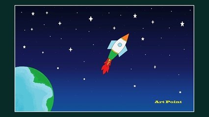 How to Draw - in computer| Microsoft paint tutorial | ms paint | scenery drawing 046 - Art Point