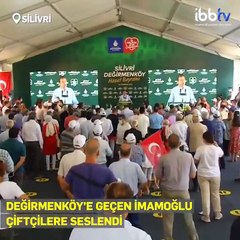 İmamoğlu: Birinin aklından kanalın kenarındaki binalar geçer, bizim de aklımızdan sulama kanalları geçiyor