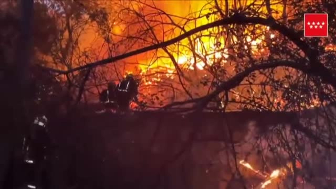 El incendio del pantano de San Juan (Madrid) ya está estabilizado