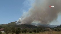 Marmaris yangını tekrar patladı, alevler Hisarönü'nde yerleşim yerlerine yaklaştı