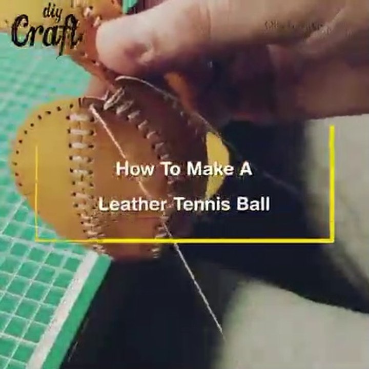 how to make leather ball with tennis ball at home so easy crafts  tennis ball to cricket ball