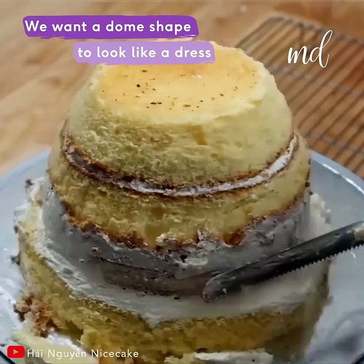 How to make princess cake decoration/princess cake decoration