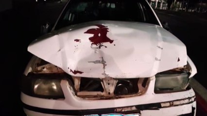 Carros se envolvem em colisão na Avenida Brasil com a Rua 13 de Maio, no Centro
