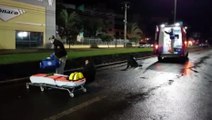 Motociclistas batem contra mureta na Avenida Carlos Gomes e têm lesões graves