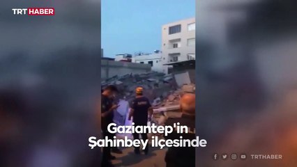 Gaziantep'te 5 katlı bina yıkıldı