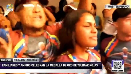 Familiares y amigos celebran la medalla de oro de Yulimar Rojas - #1Ago - VPItv