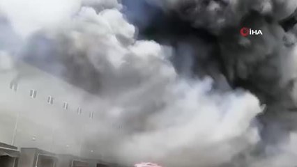 Ukrayna'da depoda büyük yangın