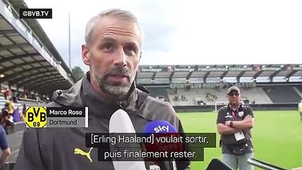 Dortmund - Rose est taquin avec Haaland : "Tu es en train de me tuer Erling, réfléchis à l'avance à ce que tu veux"