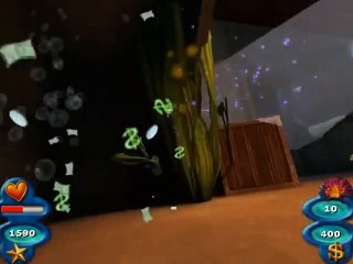 Shark Tale (PC) - Oscar getting eat by a barracuda! [Part 5]