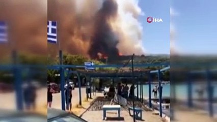 - Yunanistan'da orman yangınlarıyla mücadele sürüyor- Yaklaşık 110 çocuğun bulunduğu tatil kampı tahliye edildi
