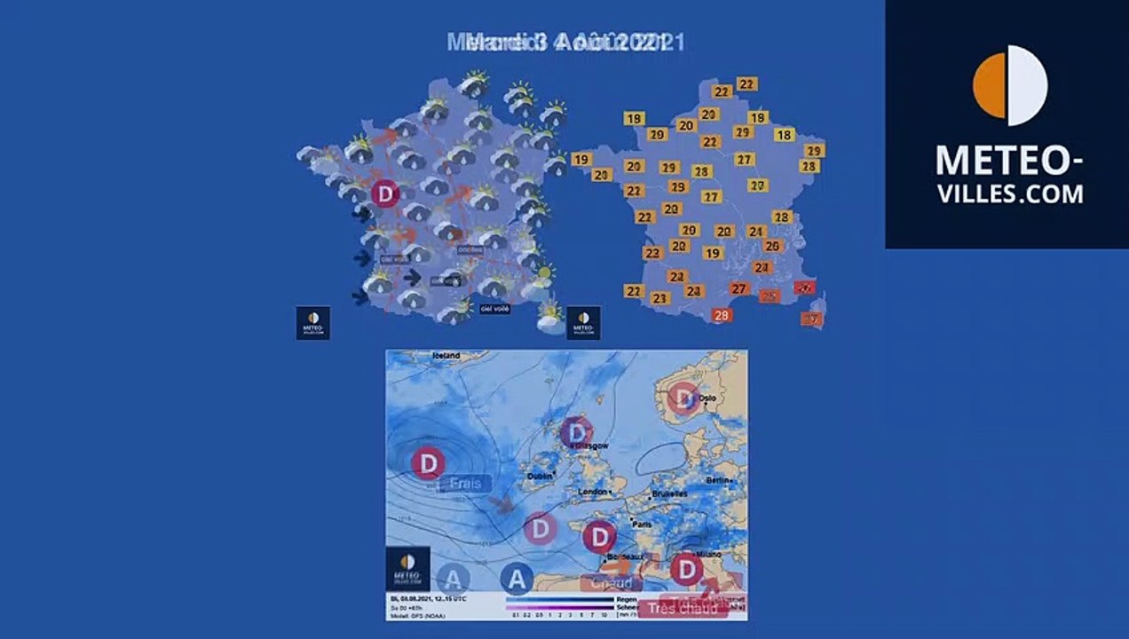 previsions météo du dimanche 1er août 2021