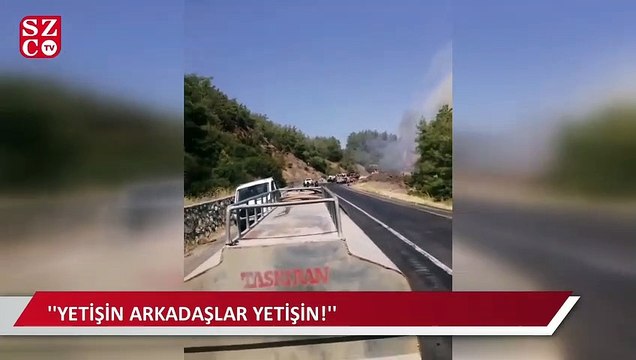 Yetişin arkadaşlar yetişin! Yetişin ya! Geçti artık geçti! Geçti şu an!