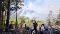 Akseki'deki orman yangını devam ediyor