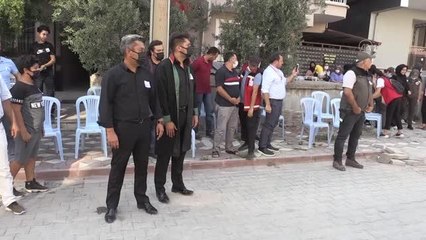 Orman yangınına müdahale ederken hayatını kaybeden Yaşar Cinbaş için tören düzenlendi (2)