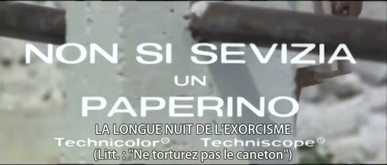 LA LONGUE NUIT DE L’EXORCISME (1972) Bande Annonce Italienne S.T.Fr.