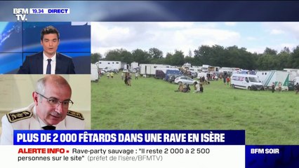 Rave-party en Isère: "2000 à 2500 personnes sur le site", estime le préfet du département