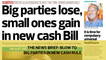 The News Brief: Blow to big parties in new cash rule