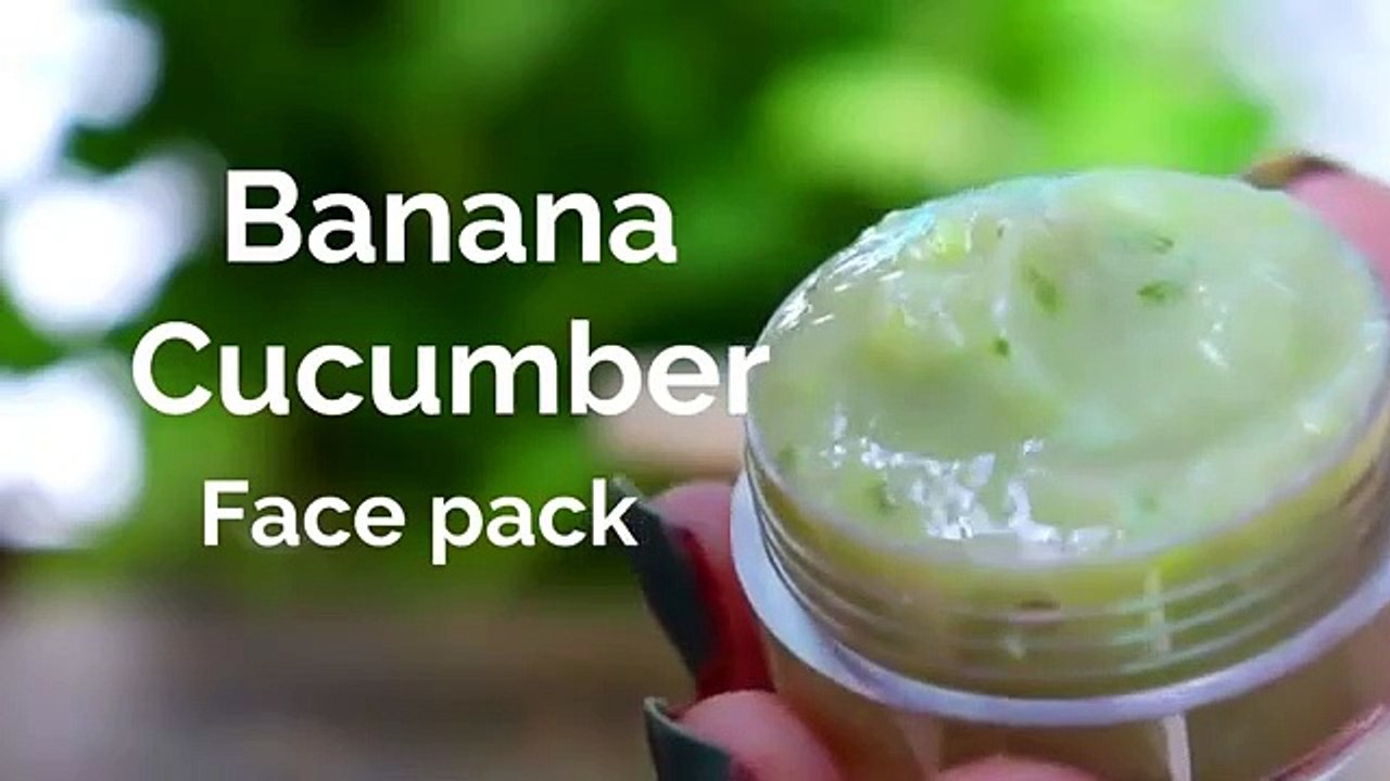 Banana Face Pack with Cucumber to Remove Wrinkles & Get GLASS SKIN