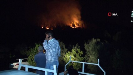 Otellere yakın noktada yangın çıktı, silahını alan nöbete koştu