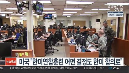 미, 김여정 담화에 "연합훈련 어떤 결정도 한미 합의로"