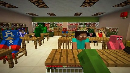 Minecraft School littlelizardgaming  THE CLASS MAKE HALLOWEEN MASKS!