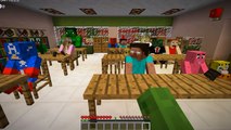 Minecraft School littlelizardgaming  WORKING IN THE SCHOOL CAFETERIA!