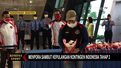 Menteri Pemuda dan Olahraga Sambut Kepulangan Kontingen Indonesia Tahap 2