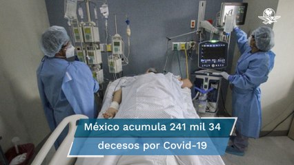 Reporta Salud 6 mil 740 casos de Covid-19 este domingo; acumula 241 mil 034 decesos