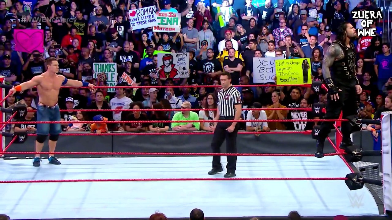 ROMAN REIGNS VS JOHN CENA NO MERCY 2017