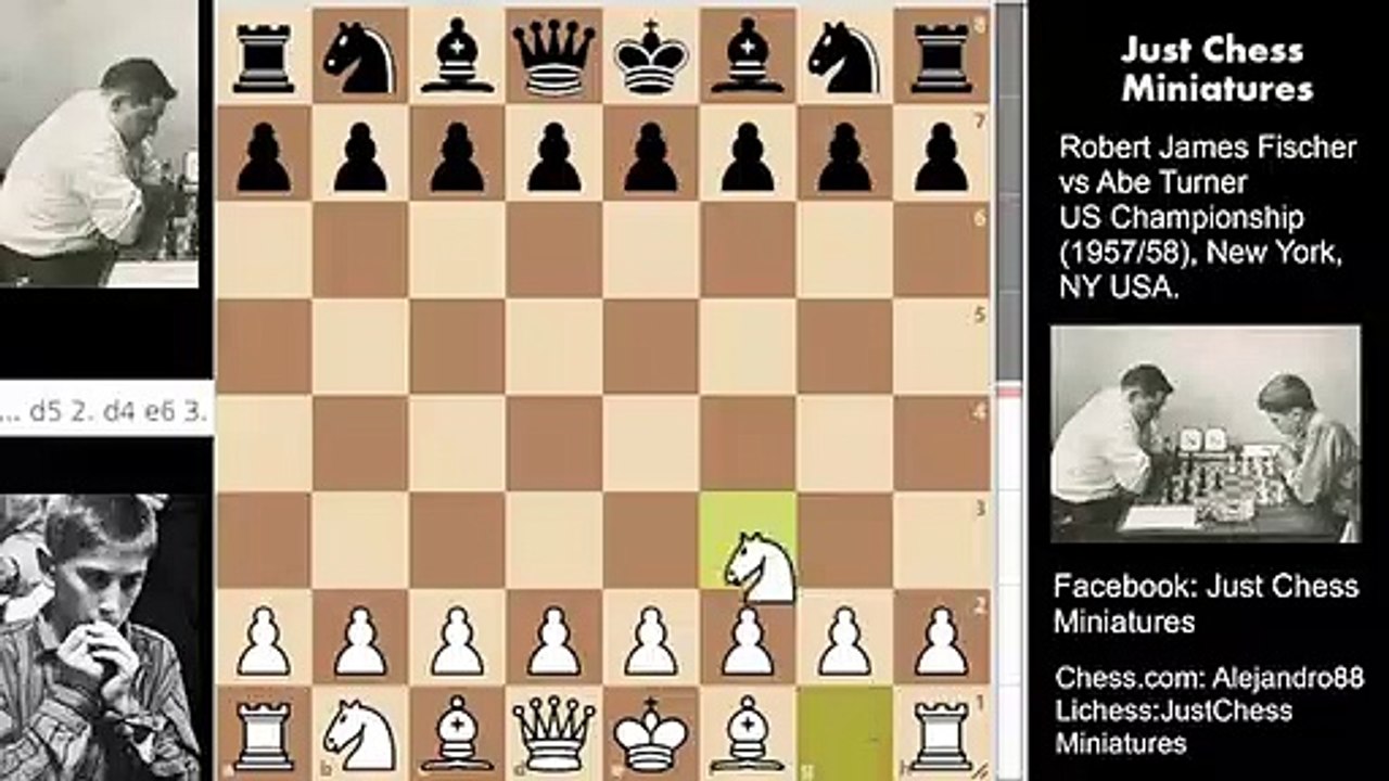 Bobby Fischer draws and wins his first USA Open (1958)