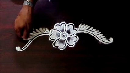 Daily kolam . Very easy and attractive daily use rangoli design.