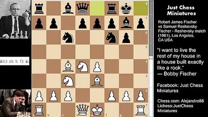 Bobby Fischer faces the Old Sicilian against Reshevsky (1961)