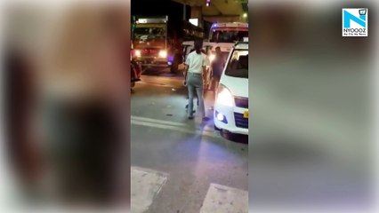 Watch, Girl thrashing cab driver in middle of the road in Lucknow goes viral