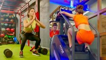 Fitness Freak Urvashi Rautela ने Sexy अंदाज़ में किया Workout, Video हुई Viral ! | FilmiBeat