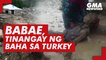 Babae, tinangay ng baha sa Turkey | GMA News Feed