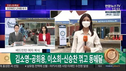 "내릴 필요 없어요"…차량이동형 검사소 북적