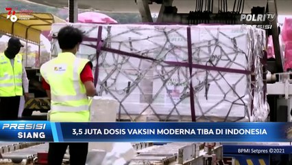 3,5 Juta Dosis Vaksin Moderna Tiba di Indonesia