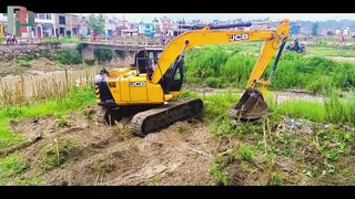 Jcb Excavator Breaking The Maize Plant Root By Excavator Bucket Super Fast | JCB VIDEO | RoadPlan