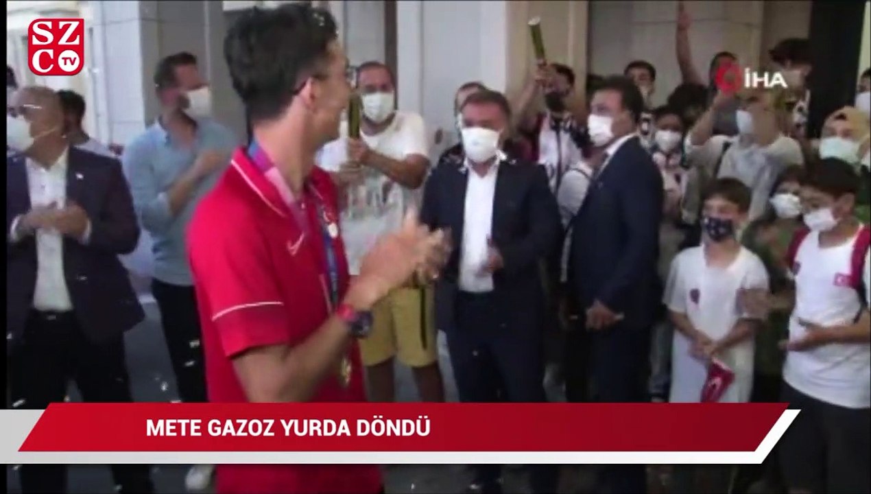 Olimpiyat Şampiyonu Mete Gazoz yurda döndü