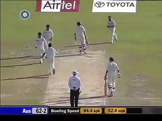 Amit Mishra 5 wickets in debut test match vs Australia 2008 @Mohali