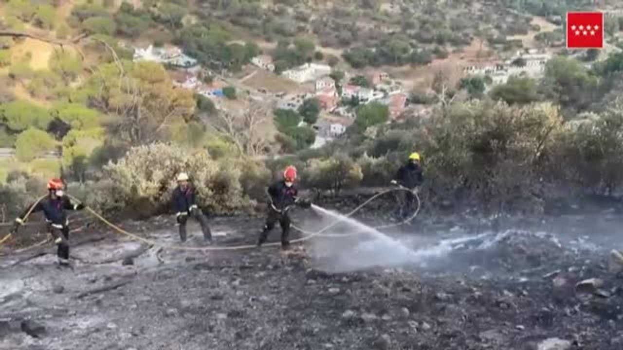 Controlado el incendio del pantano de San Juan, en Madrid