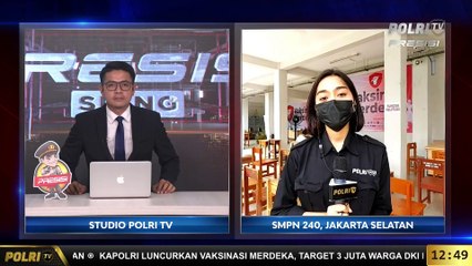 Live Report Gerai Vaksin Merdeka SMPN 240