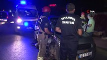 Arnavutköy’de 2 otomobil çarpıştı: Anne ve 2 çocuğu yaralandı