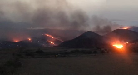 Incendi nel Palermitano, interventi tra Campofelice di Roccella e Collesano  (02.08.21)