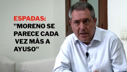 Lucha contra la pandemia: Espadas dice que Moreno "se parece cada vez más a Ayuso"