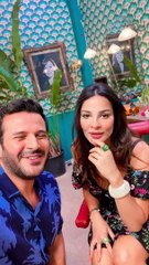 نادين نجيم تكشف تفاصيل مسلسل صالون زهرة بفيديو عفوي