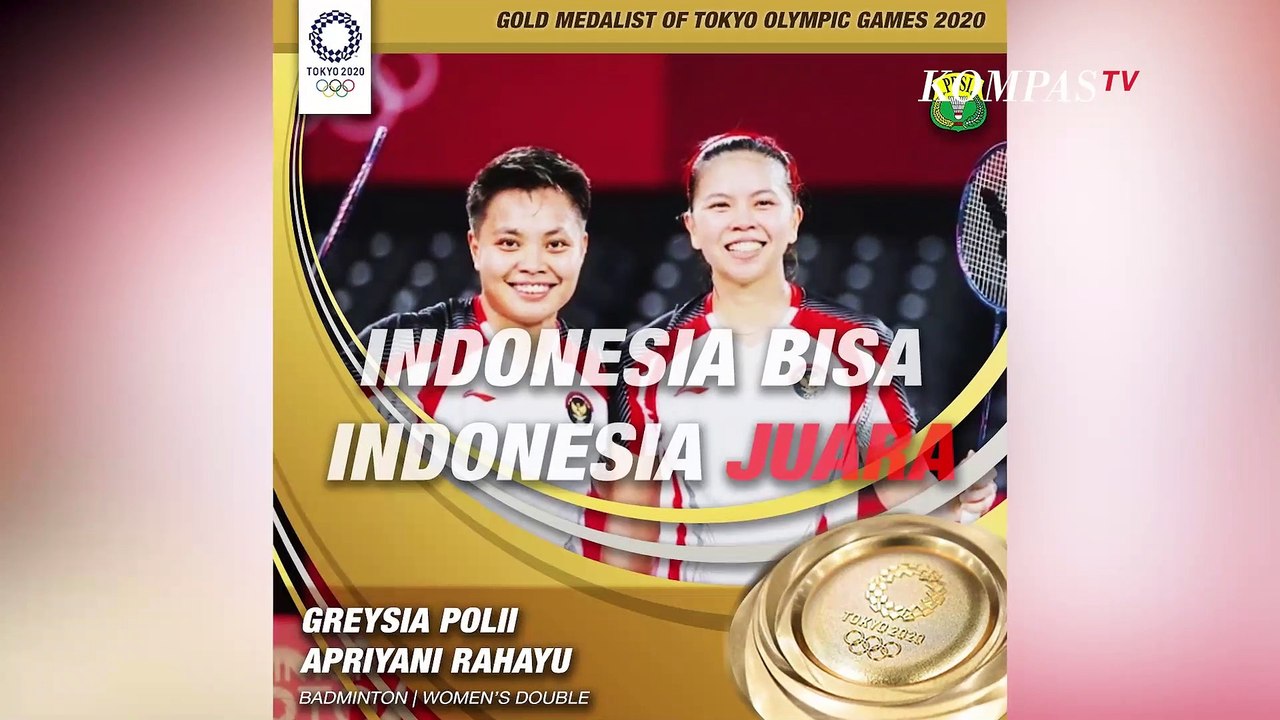 Bangga!!! Ganda Putri Greysia Polii & Apriyani Rahayu Raih Emas di Olimpiade Tokyo 2021