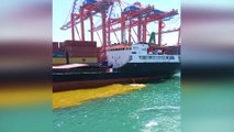 Mersin Büyükşehir Belediyesinden denizi kirleten gemiye 1 milyon 355 bin TL’lik ceza